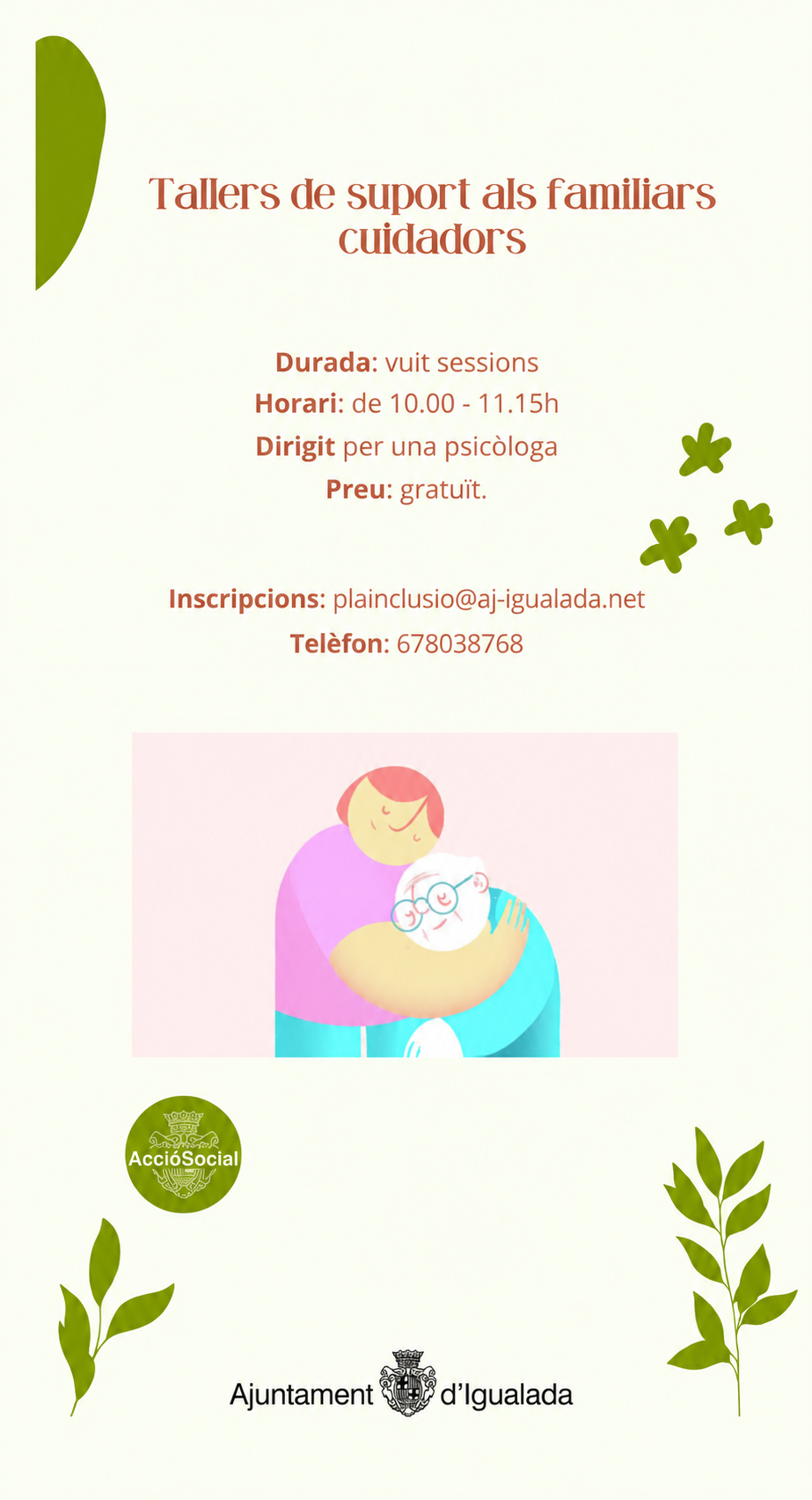 Miniatura dels tallers de suport per a familiars cuidadors